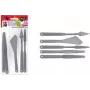 Marabu set de espátulas para mezclar, plástico, 5 piezas, para pinturas pastosas, pastas de textura, pinturas acrílicas, óleos, geles 0173000000031