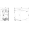 SIEMENS Contactor auxiliar 62E 6NO+2NC AC230V 3TH4262-0A (3TH42620AP0)