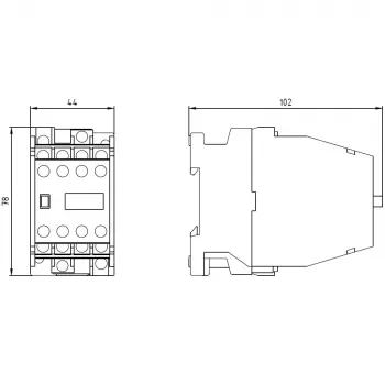 SIEMENS Contactor auxiliar 62E 6NO+2NC AC230V 3TH4262-0A (3TH42620AP0)