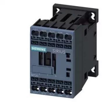 Siemens SIRIUS 3RT2 contactor de potencia 3RT2018-2AP02, tripolar, 18 A, bobina 24 V AC, bornes de tornillo