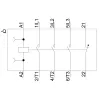 Siemens SIRIUS 3RT2 contactor de potencia 3RT2018-2AP02, tripolar, 18 A, bobina 24 V AC, bornes de tornillo