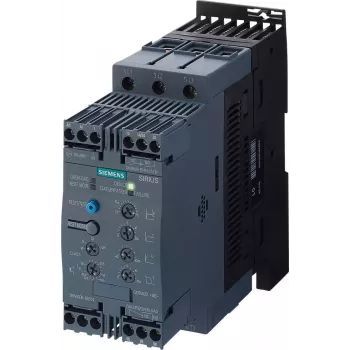 SIEMENS SIRIUS 3RW4038-1 arrancador suave, 37 kW, 72 A, 200-460 V AC, control 24 V AC/DC, bornes de tornillo 3RW40381BB04