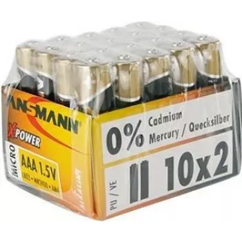 ANSMANN X-POWER pilas alcalinas Micro AAA 1,5 V - pack de 20 5015671