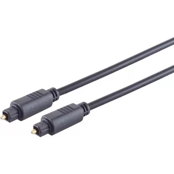 ShiverPeaks S/CONN maximum connectivity cable de audio óptico digital, conector Toslink a conector Toslink, 3,0 m, negro 69004-3.0