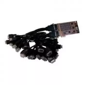 EXSYS EX-44032 tarjeta serie PCIe 32 puertos RS-232 con cables Octopus