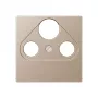 Jung A 561 PLSAT CH tapa central color champán para toma SAT-TV de 4 orificios