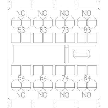 Siemens Bloque de contactos auxiliares 3RH2911-2XA40-0MA0, tetrapolar, 2NO+2NC