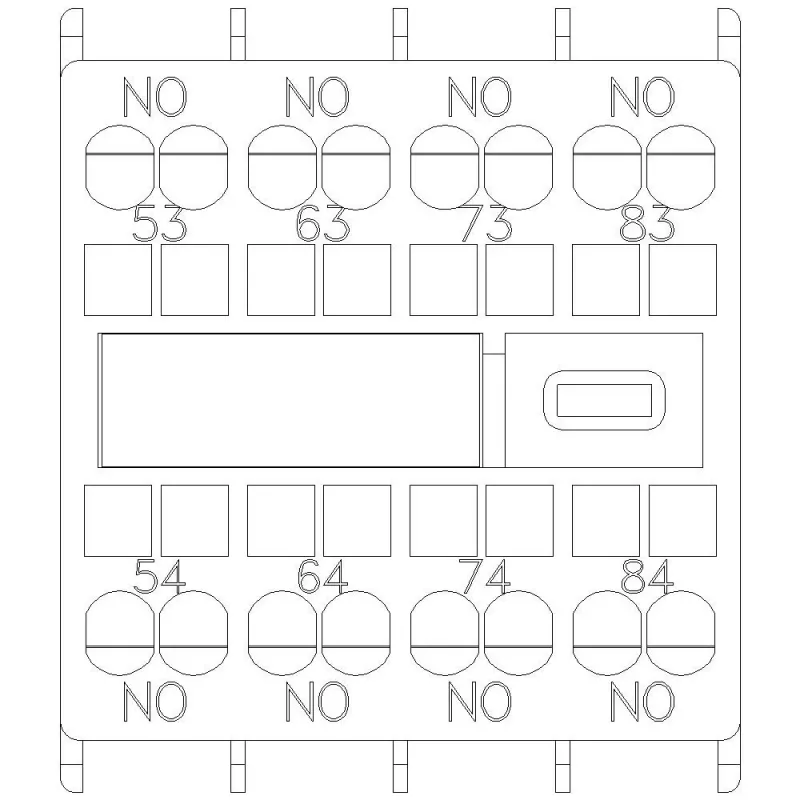 Siemens Bloque de contactos auxiliares 3RH2911-2XA40-0MA0, tetrapolar, 2NO+2NC