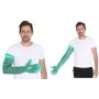 HYGOSTAR SOFTLINE LONG PLUS Guantes desechables de LDPE, verdes, talla única, puño elástico en el brazo, lisos y suaves, 1 ud. 2621