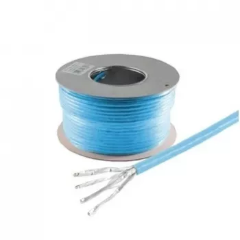 HELOS Cable de instalación Cat 8.1 S/FTP PiMF, LSZH, azul, anillo de 100 m