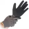 HYGOSTAR Skill Guantes de trabajo gris/negro talla S nailon punto fino recubierto de polímero inmersión 1/4, pack de 12 33986