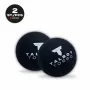 TALBOT torro Pelota de squash, negra/roja, media, pack de 2 blíster con punto rojo 251105