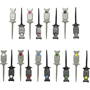 VOLTCRAFT MSO-GRIPPER Set de pinzas de prueba conector 0,64 mm CAT I 9 colores