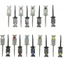 VOLTCRAFT MSO-GRIPPER Set de pinzas de prueba conector 0,64 mm CAT I 9 colores