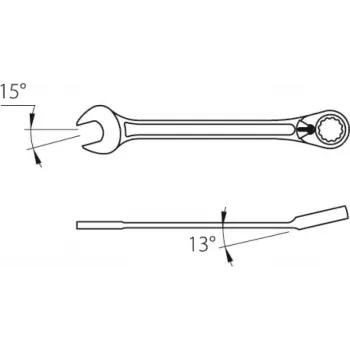 GEDORE llave combinada de carraca, reversible, perfil UD, 15 mm 2297329