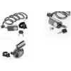 FISCHER candado de cable en espiral para bicicleta antracita con alarma y llave 85908:FISCHER