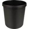 HELIT H6106495 papelera redonda ignífuga, 18 L, negra