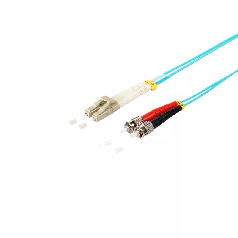 SHIVERPEAKS S/CONN maximum connectivity cable de fibra óptica LC/ST dúplex multimodo OM3 50/125µm, aqua, 5m (77945/3)