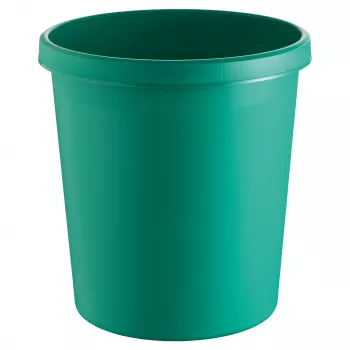 HELIT H61058-52 papelera redonda de plástico 18L verde