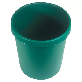HELIT H61058-52 papelera redonda de plástico 18L verde