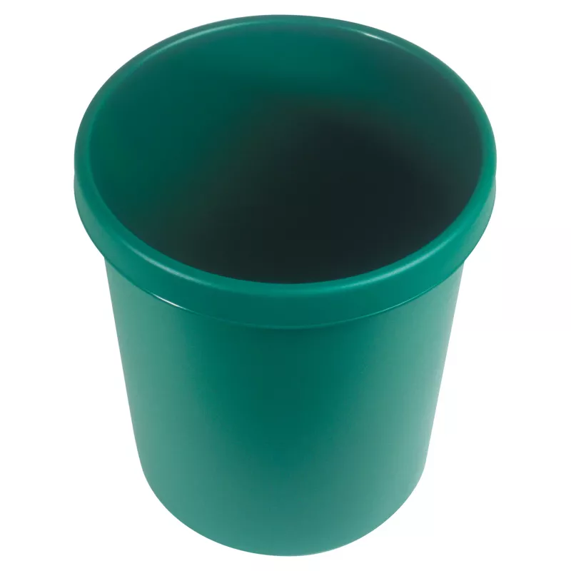 HELIT H61058-52 papelera redonda de plástico 18L verde