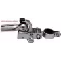 FISCHER enganche de remolque de bicicleta para remolque de carga, acero macizo, montaje universal en tija de sillín, negro, 1 ud. 86386