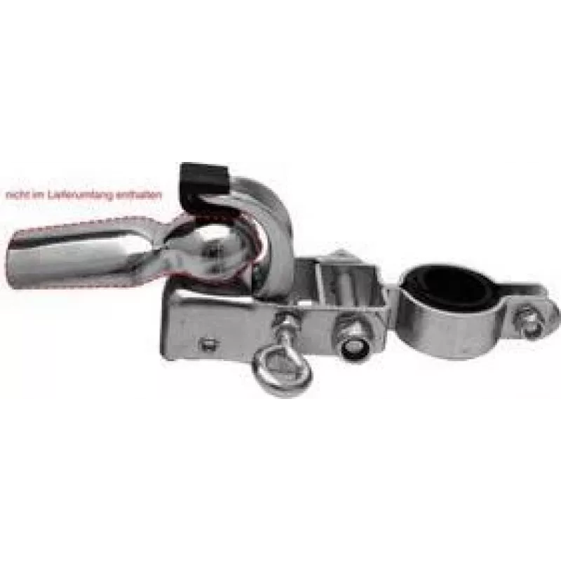 FISCHER enganche de remolque de bicicleta para remolque de carga, acero macizo, montaje universal en tija de sillín, negro, 1 ud. 86386
