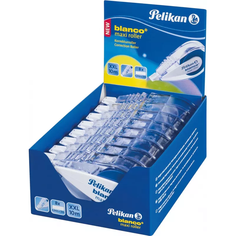 Pelikan blanco Maxi Corrector en cinta, 4,2 mm x 10 m, sin disolventes, blanco 340315
