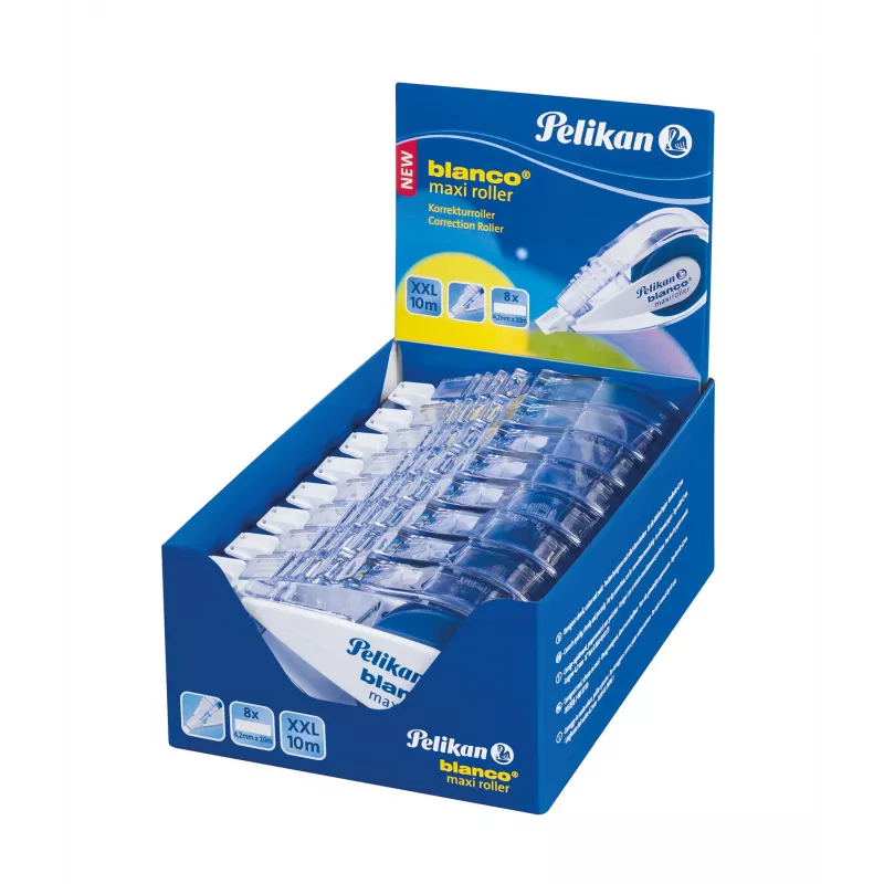 Pelikan blanco Maxi Corrector en cinta, 4,2 mm x 10 m, sin disolventes, blanco 340315