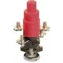AS Schwabe 10960ET Interruptor térmico de protección, 230 V, 16 A, IP54, rearme manual, conector macho/hembra CEE