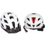 FISCHER Urban Plus Atlanta Casco de bicicleta S/M, carcasa de policarbonato con interior de EPS, luz trasera LED, red antipolvo, visera 720031