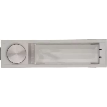 RITTO 1229922 Pulsador de timbre de acero inoxidable con placa de nombre para serie Portier