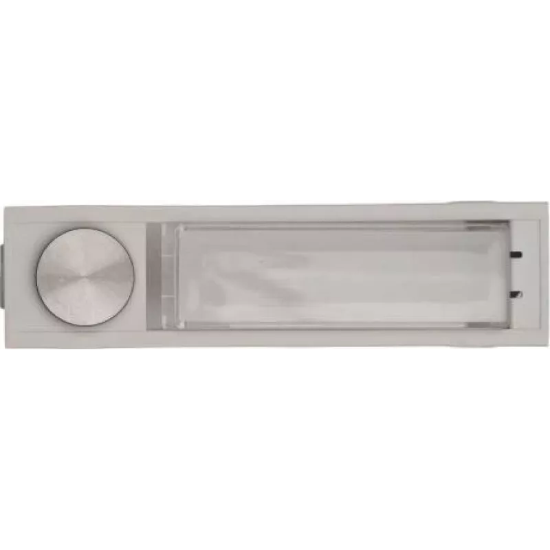RITTO 1229922 Pulsador de timbre de acero inoxidable con placa de nombre para serie Portier