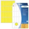 HERMA 2361 Etiquetas de papel autoadhesivas permanentes mate amarillas, 13 x 40 mm, 896 etiquetas (32 hojas x 28)