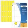 HERMA 2361 Etiquetas de papel autoadhesivas permanentes mate amarillas, 13 x 40 mm, 896 etiquetas (32 hojas x 28)
