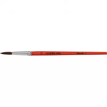 Pelikan Sorte 23 Pincel redondo tamaño 10, pelo de poni, mango de madera lacado naranja 711077