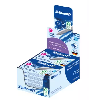 Pelikan Eco Recambio de roller para Pelikano/Twist, azul real, 65% plástico reciclado, 1 ud. 300010004