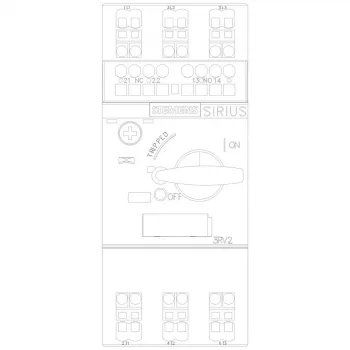 Siemens SIRIUS 3RV2011-1AA25 interruptor de protección de motor, 3 polos, 0,7-1,1 A, S00, bornes de tornillo