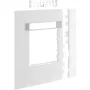 Hager cubierta de marco modular GR1202A9016, blanco tráfico, 2 filas, 120mm