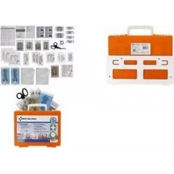 FIRST AID ONLY botiquín DIN 13157, naranja, IP54, ABS, montaje en pared P-51002 00