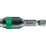 Wera 05052500001 portapuntas universal Rapidaptor, enganche hexagonal 1/4 pulgadas, cambio rápido, magnético, 50 mm