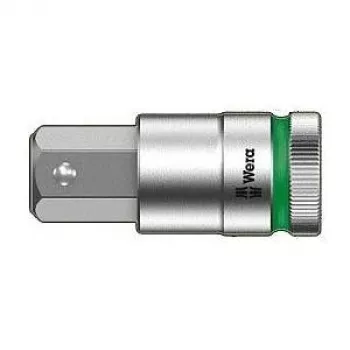 Wera punta de vaso hexagonal interior con enganche de 1/2 pulgadas, 19 mm, 60 mm de longitud, función de retención 05003829001