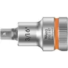 Wera 8740 B HF Zyklop vaso de puntas Hex-Plus con enganche de 3/8 pulgadas, 3/16 pulgadas con función de retención 05003085001