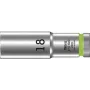 Llave de vaso hexagonal Wera 05004558001 Zyklop 8790 HMC 1/2 inch con ranura de retención de bola, 18 mm