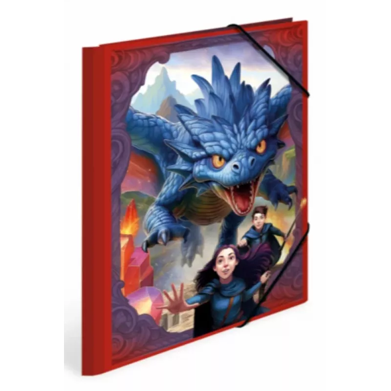 Carpeta de gomas HERMA Dragon A3, cartón con 3 solapas interiores 20143