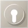 Tapa para interruptor de llave con protección contra desmontaje JUNG ES 2928, serie LS, acero inoxidable