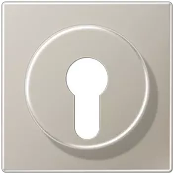 Tapa para interruptor de llave con protección contra desmontaje JUNG ES 2928, serie LS, acero inoxidable