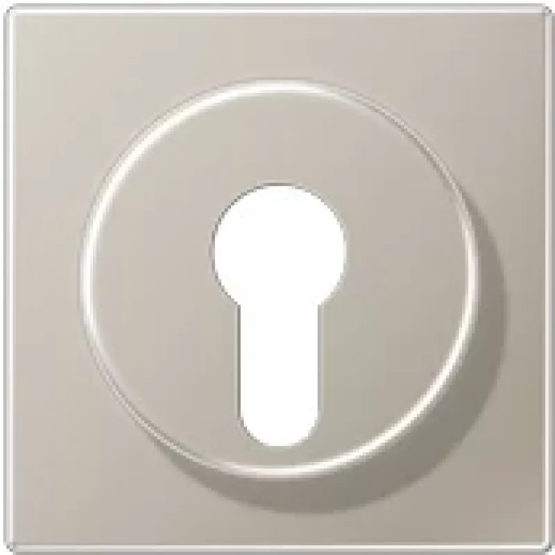 Tapa para interruptor de llave con protección contra desmontaje JUNG ES 2928, serie LS, acero inoxidable
