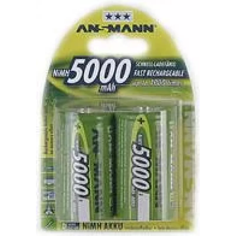 Pila D recargable NiMH ANSMANN 5000 mAh 1,2 V 5030921