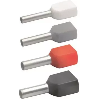 Terminal de empalme doble Klauke 87313 2 x 0,75 mm² gris